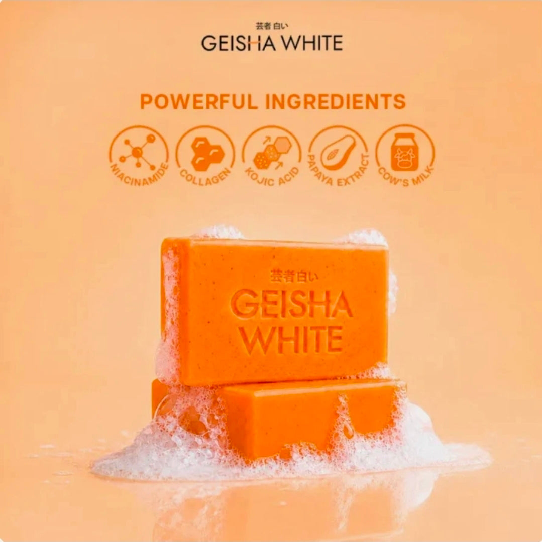 Geisha White Intense Exfoliating Kojic Bar 3x65g