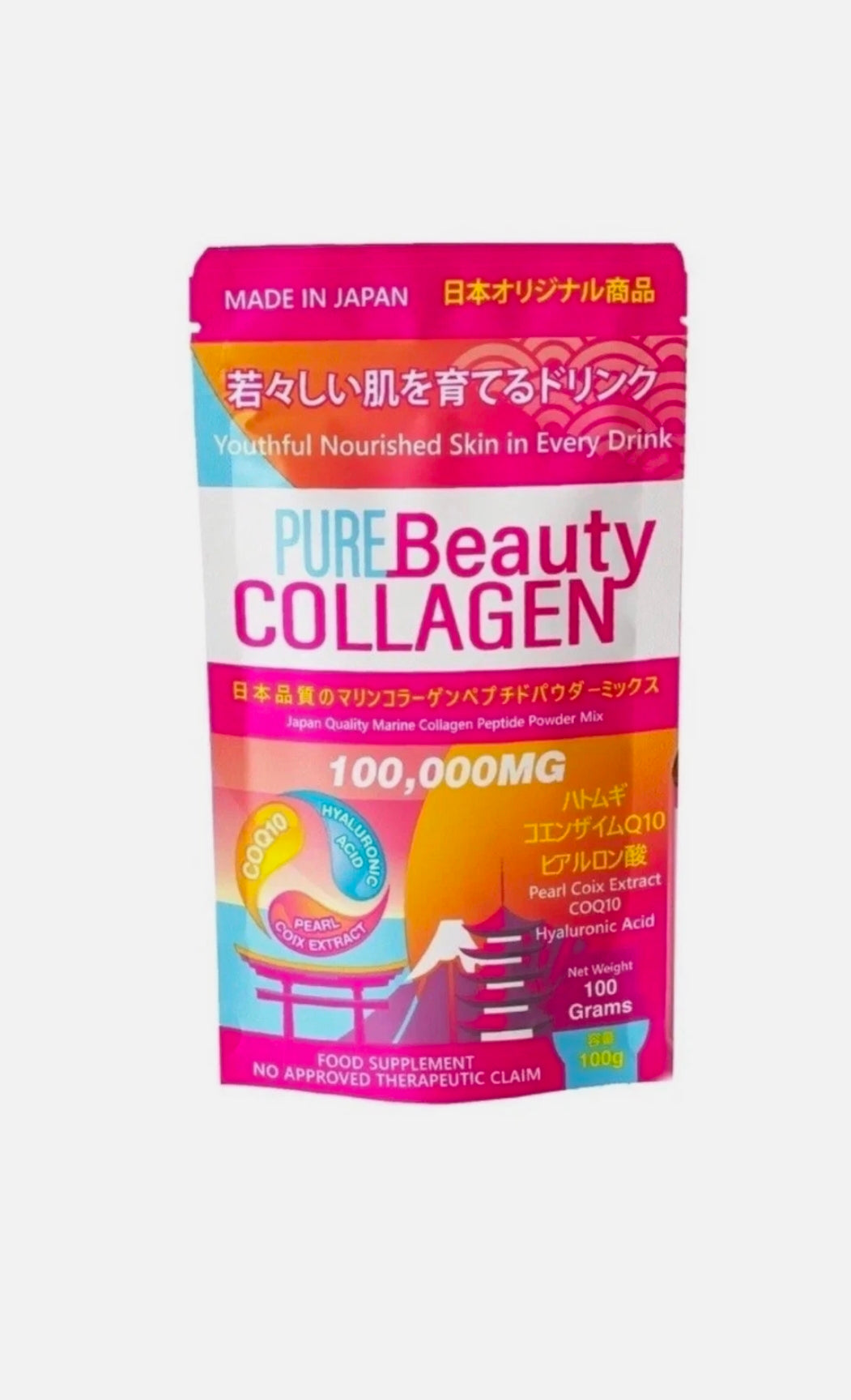 Pure Beauty Collagen 100,000mg Made In Japan