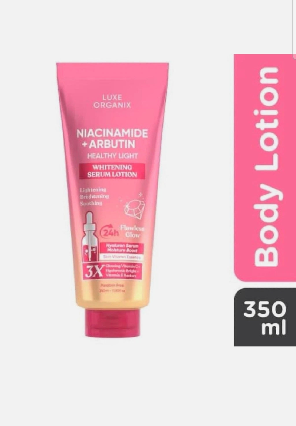 Luxe Organix Niacinamide + Arbutin Healthy Light Whitening Serum Lotion 350ml