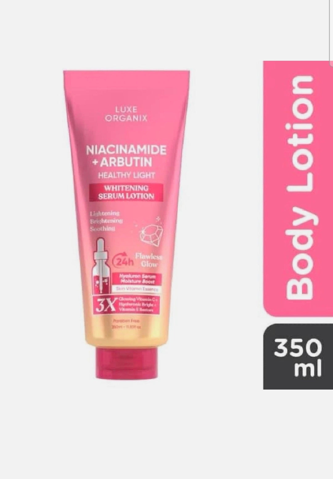 Luxe Organix Niacinamide + Arbutin Healthy Light Whitening Serum Lotion 350ml
