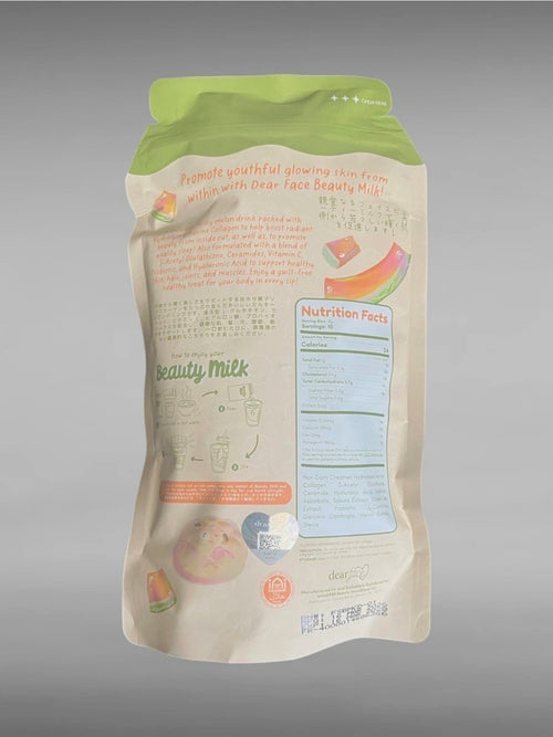 Dear Face Beauty Milk Premium Japanese Melon Collagen Drink 10 Sachets