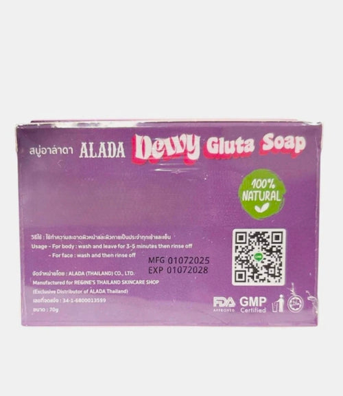 ALADA Natural Dewy Gluta Soap 70g – With Niacinamide & Collagen