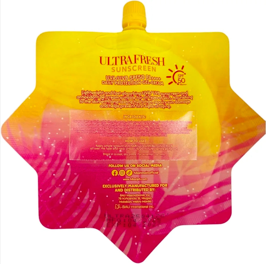 HikariSkin Essentials Ultra Fresh Sunscreen SPF 50-50ml
