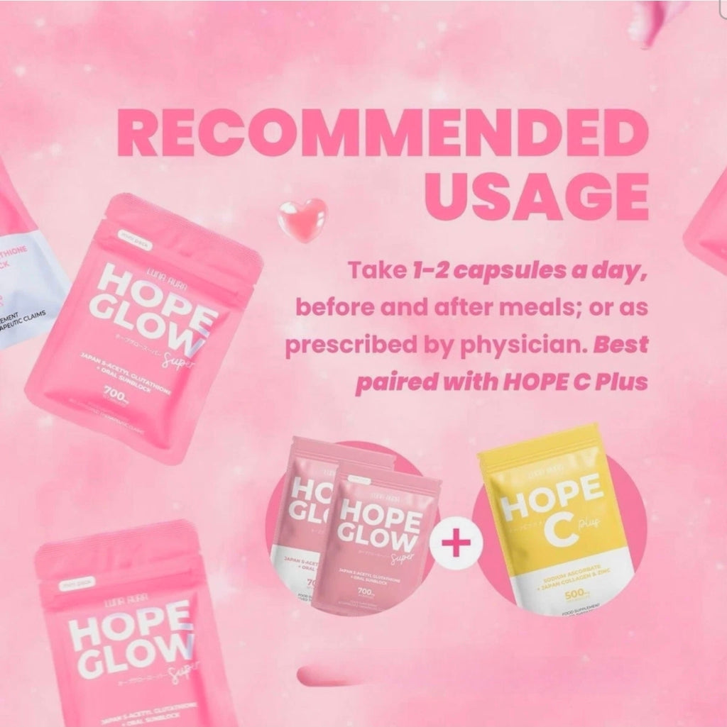 Luna Aura HOPE GLOW Super 700mg (60 Capsules)