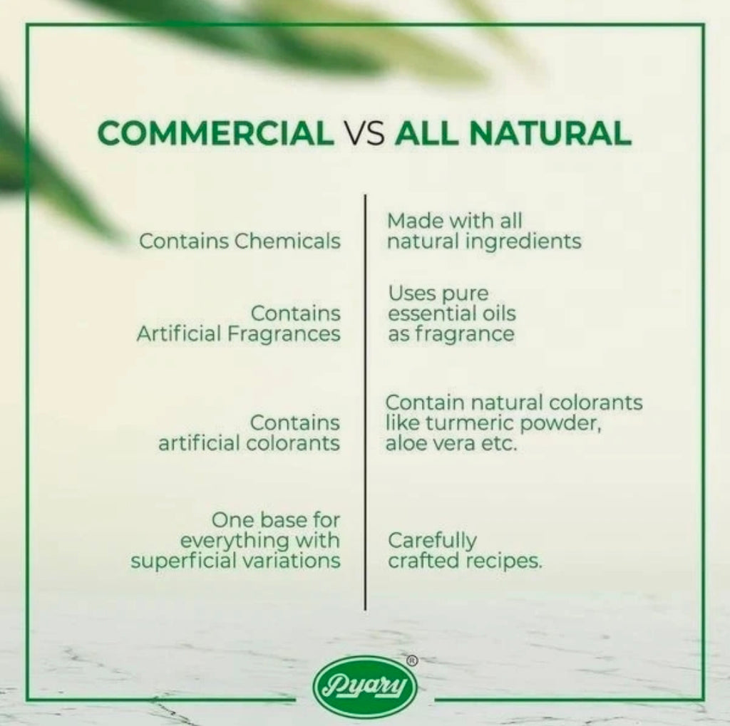 Pyary Ayurvedic Soap Turmeric Natural 100% Vegetable 75g* ( pack of 3)