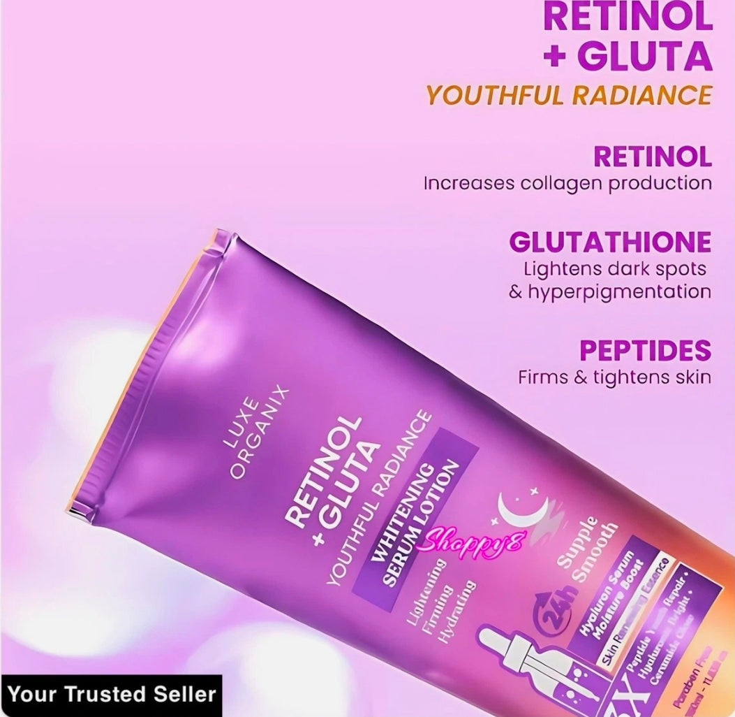 Luxe Organix Retinol + Gluta Youthful Radiance Whitening Serum Lotion