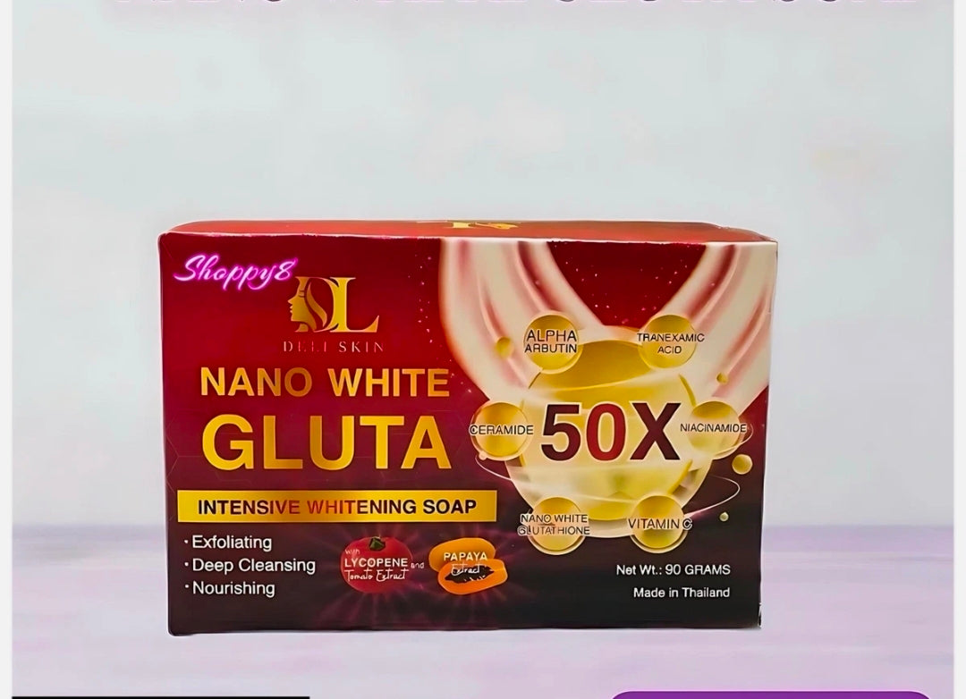 Deli Skin Nano White Gluta Intensive Whitening Soap 50x