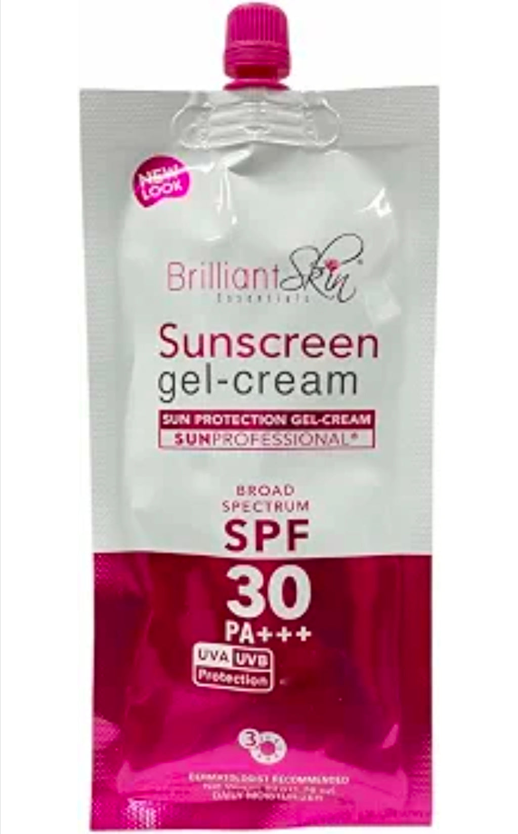 Brilliant Skin Essentials Sunscreen Gel-Cream UVA/UVB Protection SPF 30, 50g, 1.7 Ounce (Pack of 1)