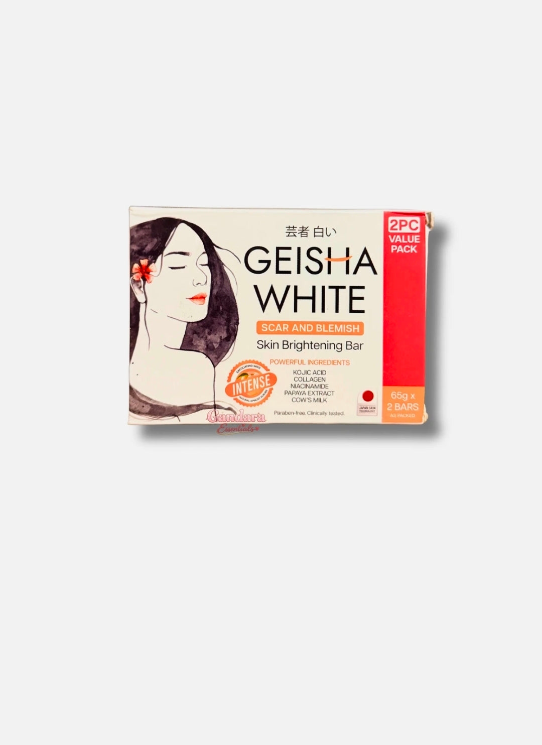Geisha White - Scar and Blemish (Intense) - 2 Soap Bar x 65g