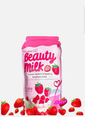 Dear Face Beauty Milk Japanese Collagen STRAWBERRY Drink, 10 Sachets X 18g
