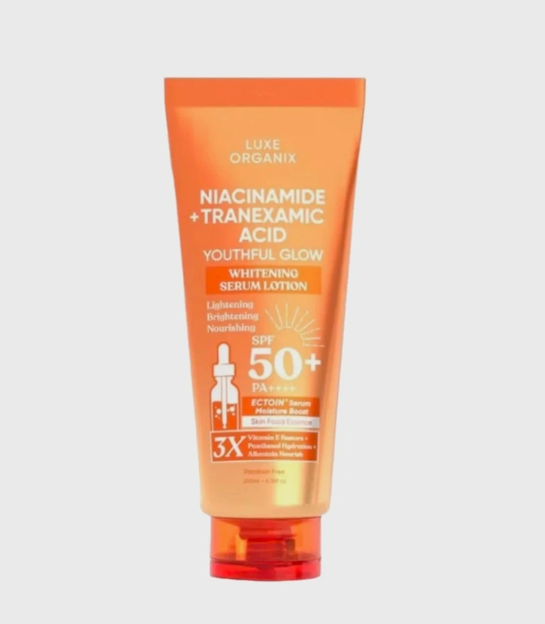 Luxe Organix Niacinamide + Tranexamic Acid Youthful Glow Whitening Serum Lotion