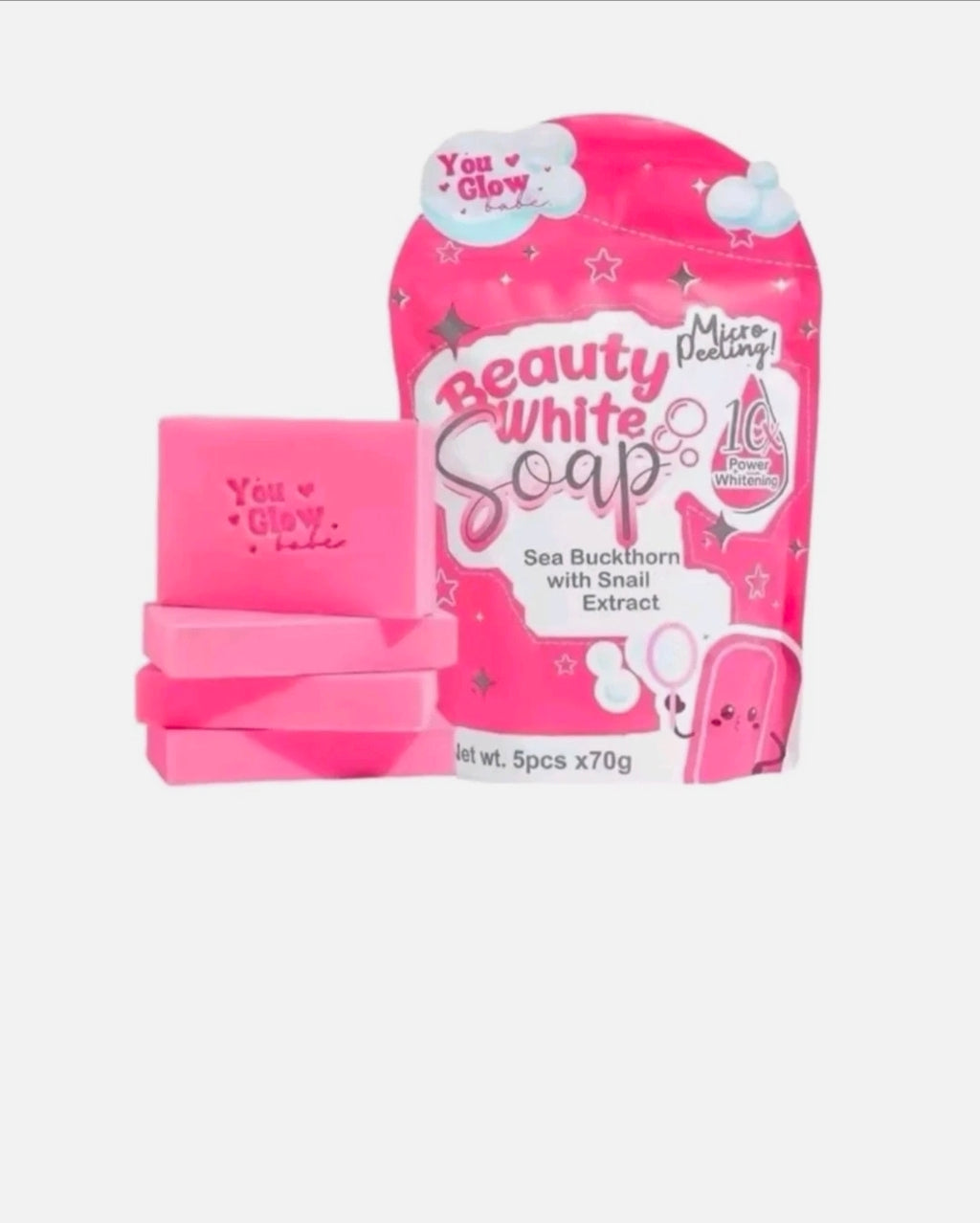 Beauty White Soap by You Glow Babe, 5 Bars x 70g