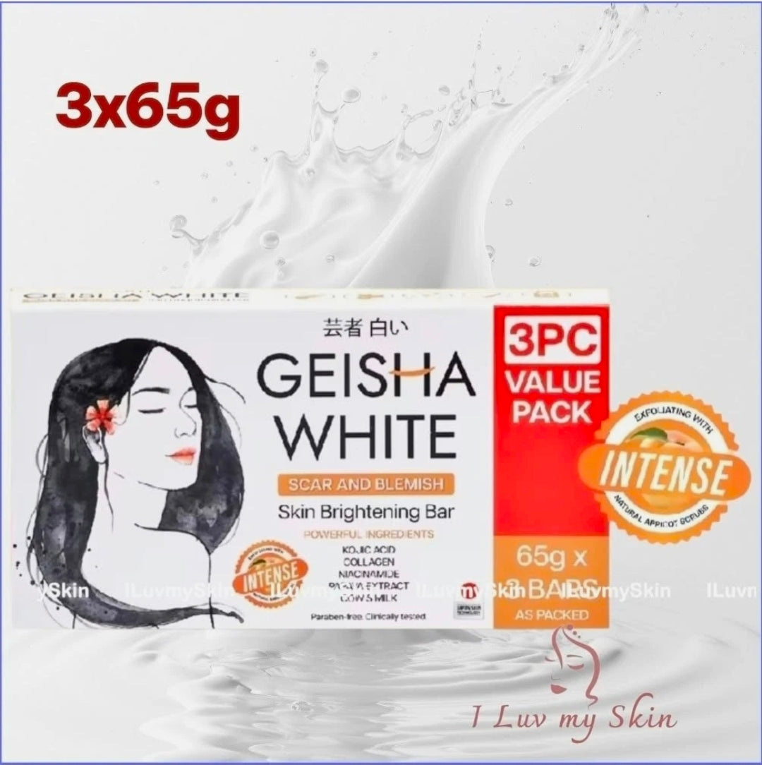 Geisha White Intense Exfoliating Kojic Bar 3x65g